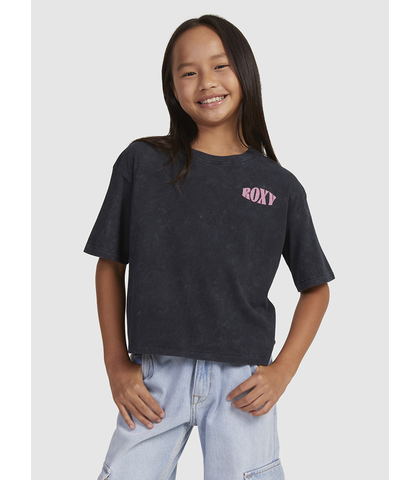 ROXY GIRLS SUN FOR ALL SEASONS S/S TEE - ANTHRACITE