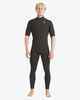 BILLABONG MENS 2MM ABSOLUTE CHEST ZIP GBS S/S STEAMER - BLACK