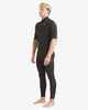 BILLABONG MENS 2MM ABSOLUTE CHEST ZIP GBS S/S STEAMER - BLACK