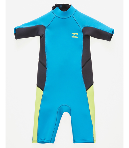 BILLABONG GROMS 2MM ABSOLUTE BACKZIP SPRINGSUIT - MARINE