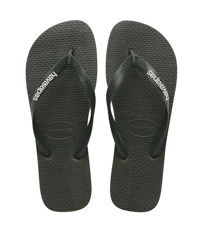 HAVAIANAS LOGO FILETE JANDAL - GREEN OLIVE