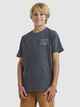 QUIKSILVER BOYS TAKING ROOTS S/S TEE - IRON GATE
