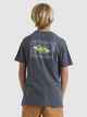QUIKSILVER BOYS TAKING ROOTS S/S TEE - IRON GATE