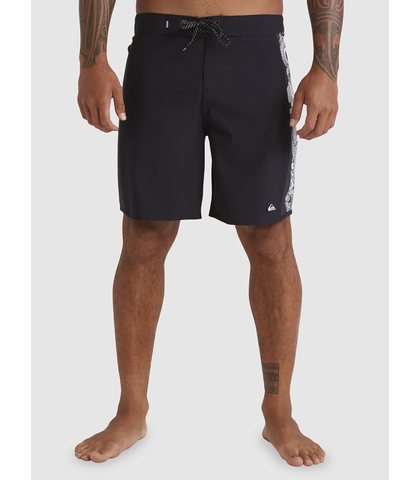 QUIKSILVER MENS SURFSILK MARAKIHAU ARCH 18'' BOARDSHORT - BLACK