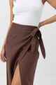 RHYTHM LADIES LUCINDA MAXI SKIRT - CHOCOLATE
