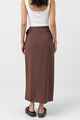 RHYTHM LADIES LUCINDA MAXI SKIRT - CHOCOLATE