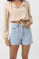 RHYTHM LADIES STAPLE DENIM SHORT - BLUE WASH