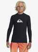 QUIKSILVER BOYS HEATER L/S RASHSHIRT - BLACK