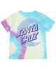 SANTA CRUZ GIRLS OVERSIZE GEO MOON DOT TEE - ORCHID TIE DYE