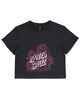 SANTA CRUZ GIRLS BOTANIC NOT A DOT FRONT PRINT TEE - WASHED BLACK