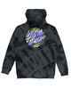 SANTA CRUZ BOYS INFERNO STACKED STRIP DOT HOODY - TIE DYE BLACK