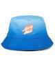 SANTA CRUZ BOYS FLAMED NOT A DOT BUCKET REVO HAT - BLUE TIE DYE