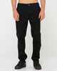RUSTY MENS MID BOY STRAIGHT FIT ELASTIC WAIST PANT - BLACK