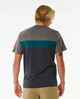 RIPCURL MENS UNDERTOW PANEL TEE - BLUE GREEN