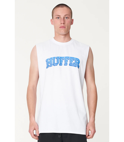 HUFFER MENS HFR TANK/GRADUATE - WHITE 