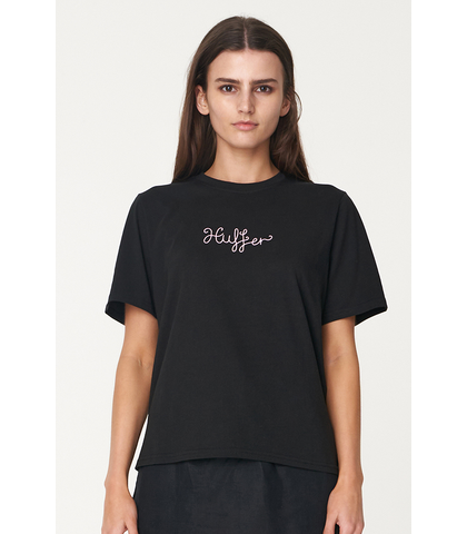 HUFFER LADIES CLASSIC TEE/DIARY - BLACK