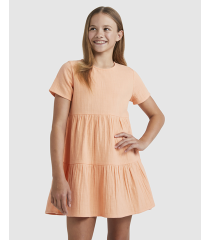 BILLABONG GIRLS GIGI DRESS - PEACH