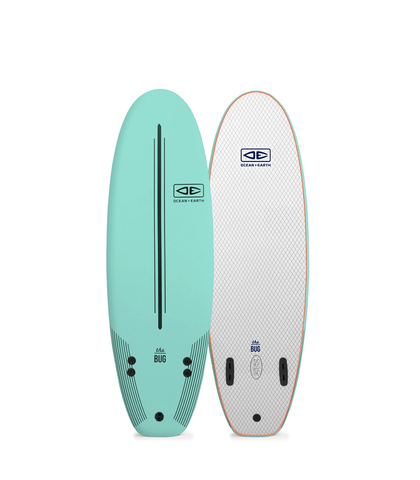 O&E BUG SOFTTOP SURFBOARD - 5'2 MINT