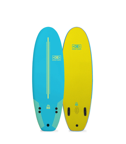 O&E BUG SOFTTOP SURFBOARD - 5'2 AZTEC BLUE