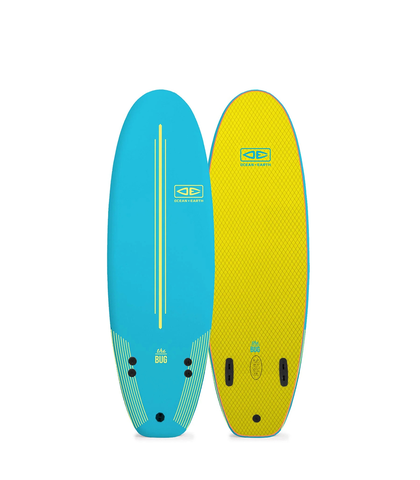 O&E BUG SOFTTOP SURFBOARD - 5'2 AZTEC BLUE