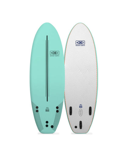 O&E BUG SOFTOP SURFBOARD - 5'6 ACID GREEN