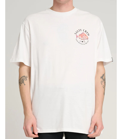 SALTY CREW MENS SNAP ATTACK S/S TEE - WHITE