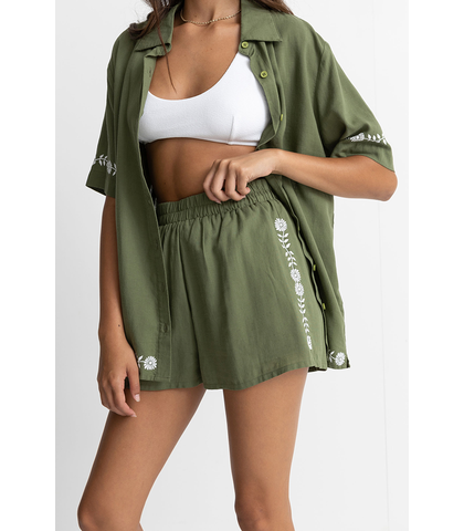 RHYTHM LADIES JUNO SHORT - OLIVE