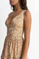 RHYTHM LADIES HIGHLAND PAISLEY MINI DRESS - OAK