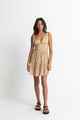 RHYTHM LADIES HIGHLAND PAISLEY MINI DRESS - OAK