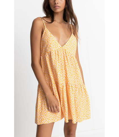 RHYTHM LADIES MARLEY FLORAL TIERRED MINI DRESS - PINK