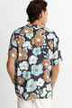 RHYTHM MENS FLORAL S/S DRESS SHIRT - VINTAGE BLACK