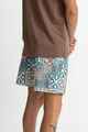 RHYTHM MENS TILE BEACH SHORT - TEAL