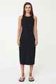 HUFFER LADIES CRUISE KNIT TANK DRESS - BLACK