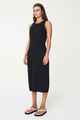 HUFFER LADIES CRUISE KNIT TANK DRESS - BLACK