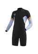 VISSLA BOYS RADITUDE 2MM L/S BACKZIP SPRINGSUIT - BLACK / BLUE