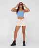 RUSTY LADIES AMELIA STRAPLESS KNIT TOP - PERIWINKLE BLUE