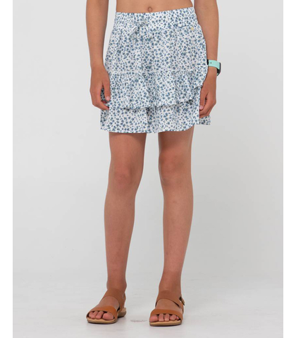 RUSTY GIRLS BALNEAR MINI SKIRT - WHITE