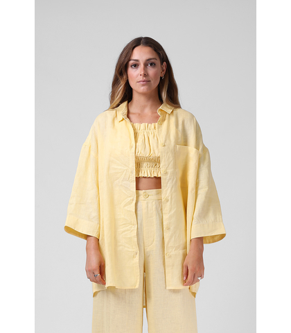 RPM LADIES MARLEY SHIRT - PASTEL YELLOW