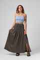 RPM LADIES SHELL MAXI SKIRT - KHAKI