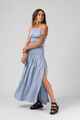 RPM LADIES SHELL MAXI SKIRT - SKY BLUE