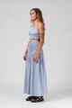 RPM LADIES SHELL MAXI SKIRT - SKY BLUE