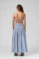 RPM LADIES SHELL MAXI SKIRT - SKY BLUE