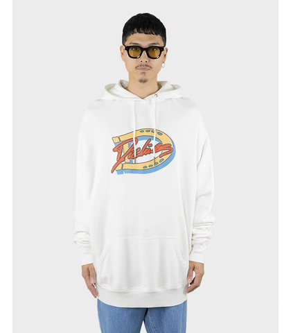 DICKIES MENS KILLER BOOTS OVERSIZED BOX FIT HOODY - NATURAL