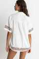 RHYTHM LADIES JOELENE S/S SHIRT - WHITE