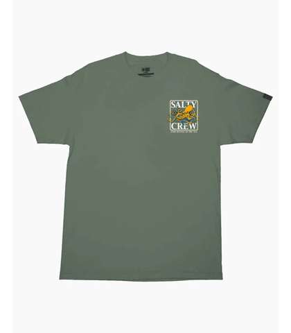 SALTY CREW MENS INK SLINGER S/S TEE - MOSS