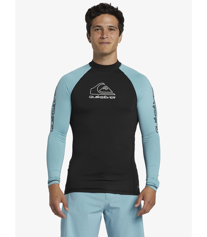 QUIKSILVER MENS ON TOUR L/S RASHSHIRT - REEF WATERS