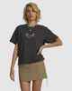 RVCA LADIES ANGLES EASY TEE - WASHED BLACK