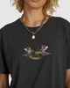 RVCA LADIES ANGLES EASY TEE - WASHED BLACK