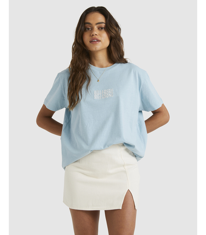 BILLABONG LADIES SURF HIGH S/S TEE - DUSK BLUE
