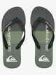 QUIKSILVER MENS MOLOKAI TIJUANA JANDAL - BLACK / GREEN